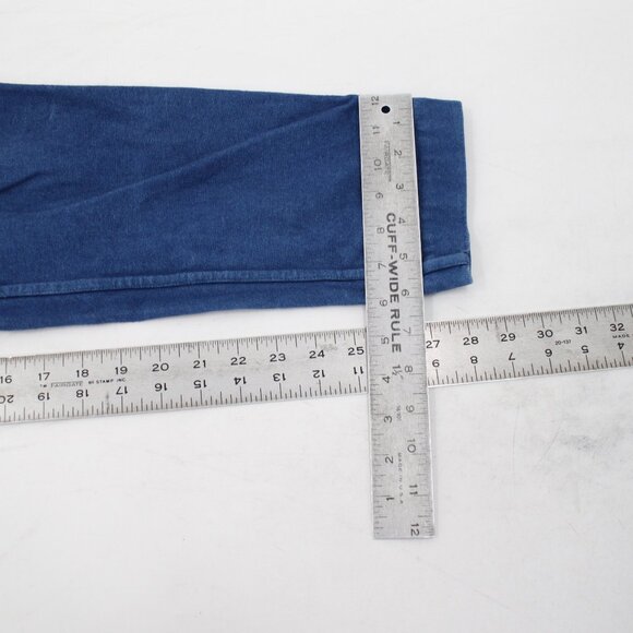 Industry Of All Nations pants mens 26 28x28 natural indigo 12 dips button fly - Picture 7 of 12